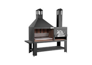 Combinato Forno-BBQ nero